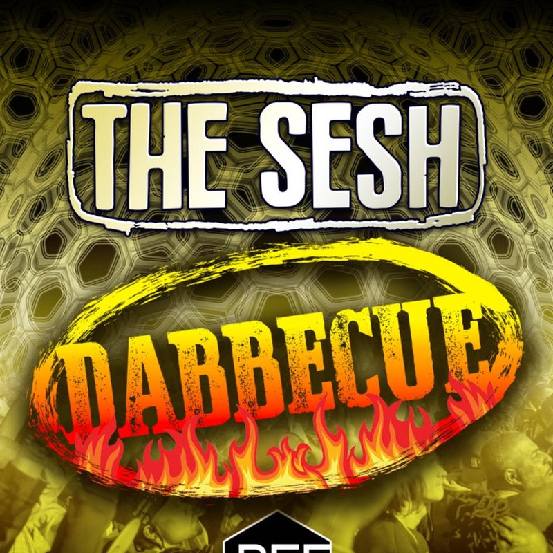 Press coverage thumbnail — DABBECUE event flyer, produced by 8PG at Beehive in Los Angeles, May 26, 2024